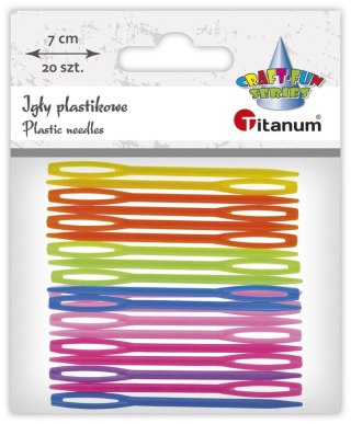 Igły Craft-Fun Series igły plastikowe 20szt/7cm plastik Titanum 20 sztuk