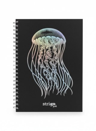 Kołozeszyt (kołonotatnik) A4 PADS GŁEBINY CZARNY MEDUZA 100k. 80g krata Strigo (PADS049)