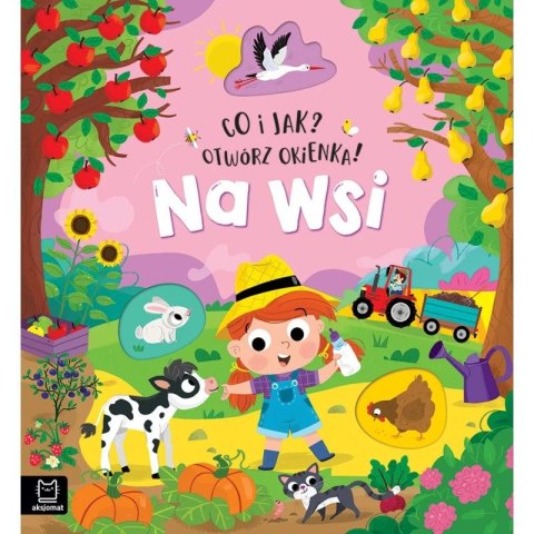 Książka dla dzieci Co i jak? Otwórz okienka! Na wsi Aksjomat