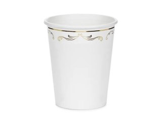 Kubek jednorazowy z ornamentem papier 220ml Partydeco (KPP112-EU1)