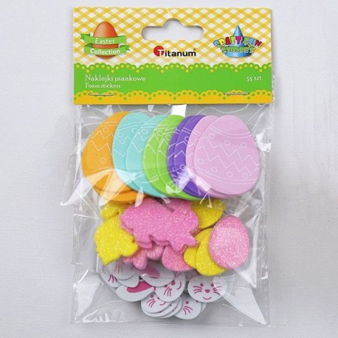Naklejka (nalepka) Craft-Fun Series piankowe Wielkanoc Titanum (25HY0904-10)