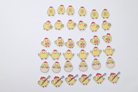 Naklejka (nalepka) Craft-Fun Series kurczaczki Titanum (25PFT0901-1)