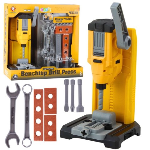 Narzędzia Warsztat Małego Majsterkowicza Wiertarka Stołowa Narzędzia Akcesoria 18 el. Lean (28132)