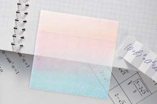 Notes samoprzylepny (karteczki) transparentne, z polipropylenu 75x75 mix 50k [mm:] 75x75 Titanum
