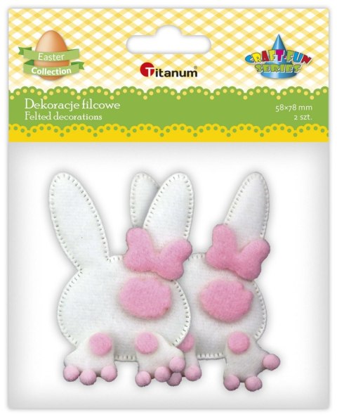 Ozdoba filcowa Craft-Fun Series Królik Titanum (BJ25091158-1)