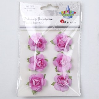 Ozdoba papierowa Craft-Fun Series róże na druciku Titanum (25YX0902-12)