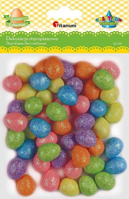 Ozdoba styropianowa Craft-Fun Series Kolorowe jajka Titanum