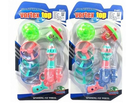 Pistolet WYRZUTNIA ZE ŚWIATŁEM 2KOL. Bigtoys (BGR4087)