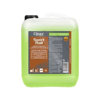 Płyn do podłóg Preparat CLINEX SportHall, myjąco-pielęgnujacy, do podłóg, 5l 5000ml Clinex (CL77074)