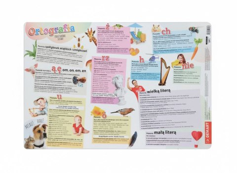 Podkład na biurko ZASADY ORTOGRAFII mix PVC PCW Demart