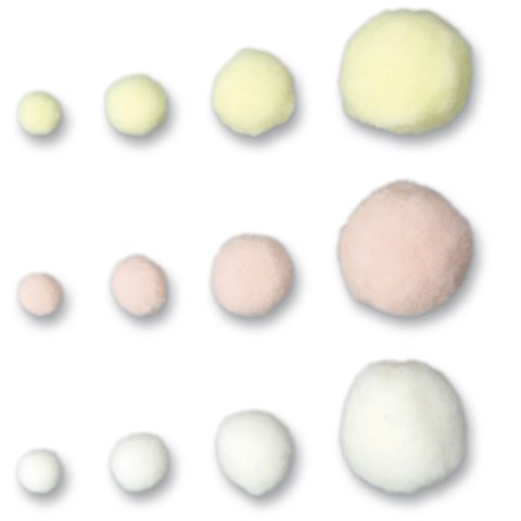 Pompony Craft-Fun Series Pastel kolor mix 15 szt Titanum