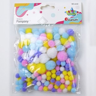 Pompony Craft-Fun Series mix 180 szt Titanum (24YDD0314)