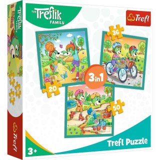 Puzzle Rodzina Treflików Poznaj Trefliki 3w1 el. Trefl (34872)