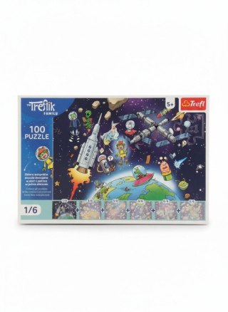Puzzle Rodzina Treflików Treflinka w kosmosie 100 el. Trefl (16541)