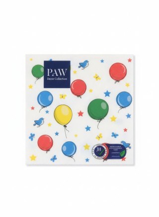 Serwetki Lunch Party Balloons mix papier [mm:] 330x330 Paw (SDL000101)