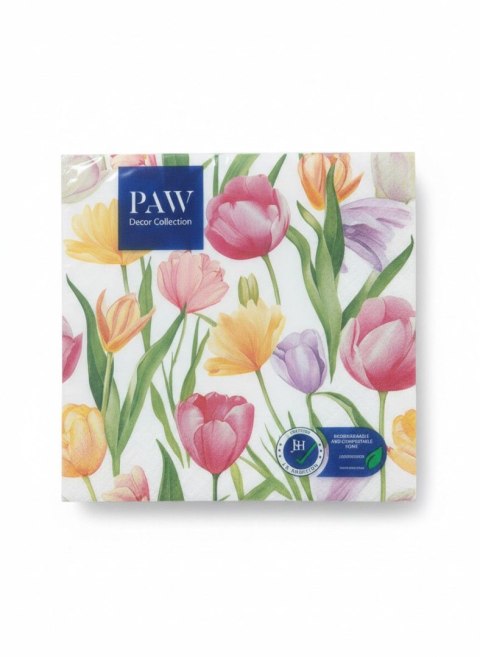 Serwetki Lunch Tulip Dream Pattern mix papier [mm:] 330x330 Paw (SDL149300)