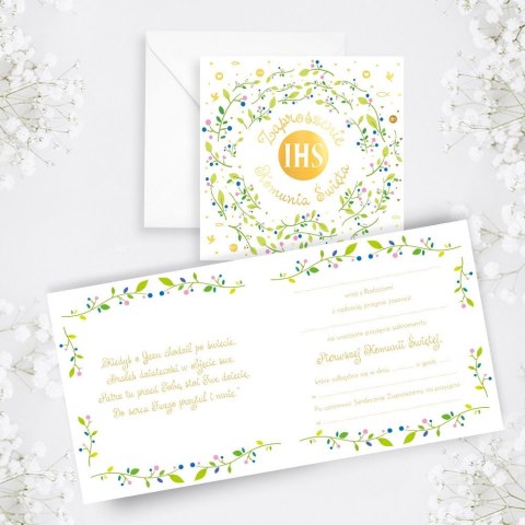 Zaproszenie KW Komunia Listki Henry (5908451982348)