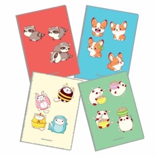 Zeszyt A4 PP Kawaii 32k. 80g linia kolor Narcissus