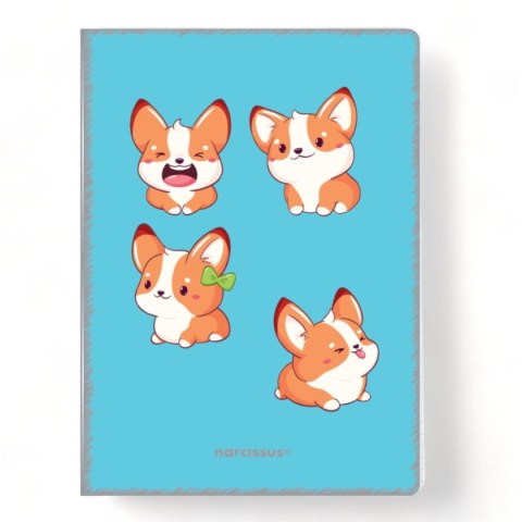 Zeszyt A4 PP Kawaii 32k. 80g linia kolor Narcissus