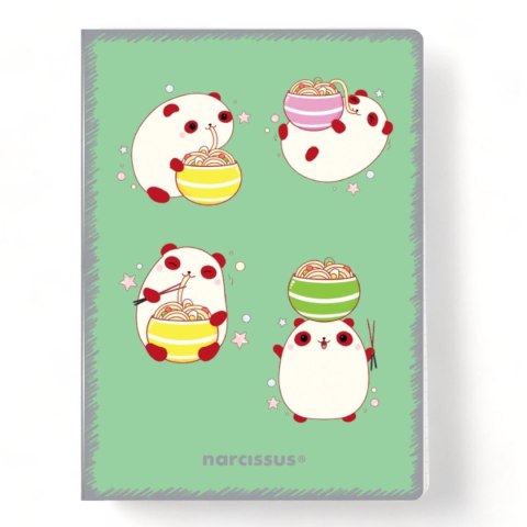 Zeszyt A5 PP Kawaii 32k. 80g krata Narcissus