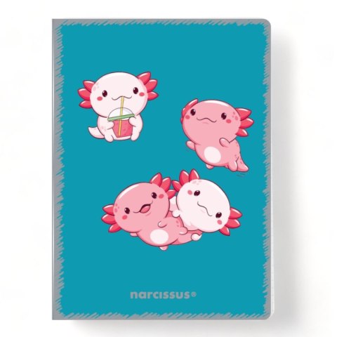 Zeszyt A5 PP Kawaii 32k. 80g krata Narcissus