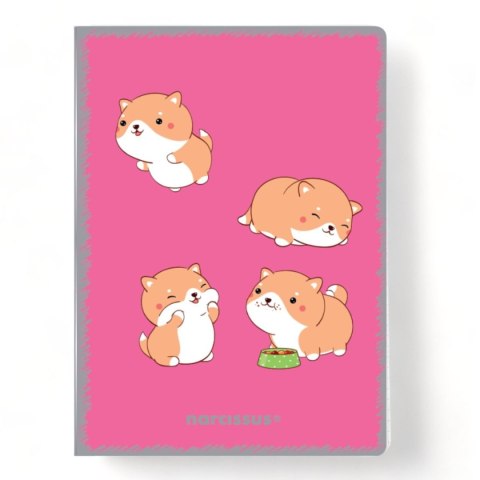 Zeszyt A5 PP Kawaii 32k. 80g krata Narcissus