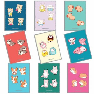 Zeszyt A5 PP Kawaii 60k. krata Narcissus