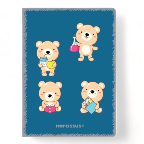 Zeszyt A5 PP Kawaii 60k. krata Narcissus