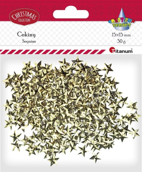 Cekiny Craft-Fun Series gwiazdki złote 30g Titanum (19HET10-53)