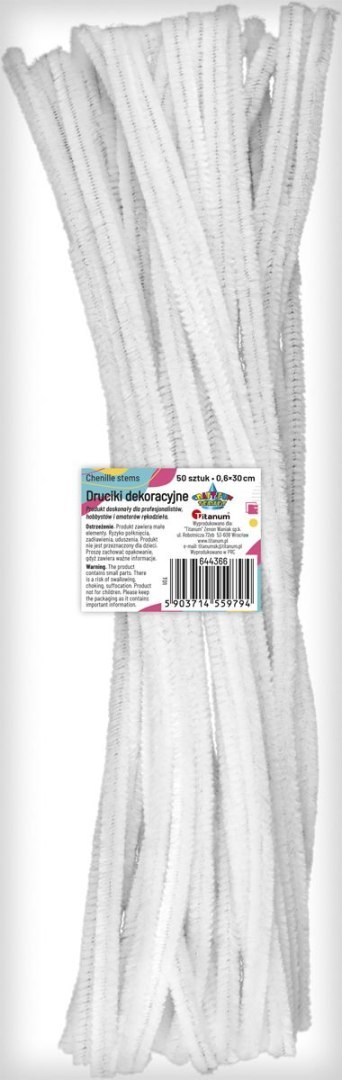Drucik Craft-Fun Series kreatywny kolor: biały 300mm 50 szt Titanum (T01)