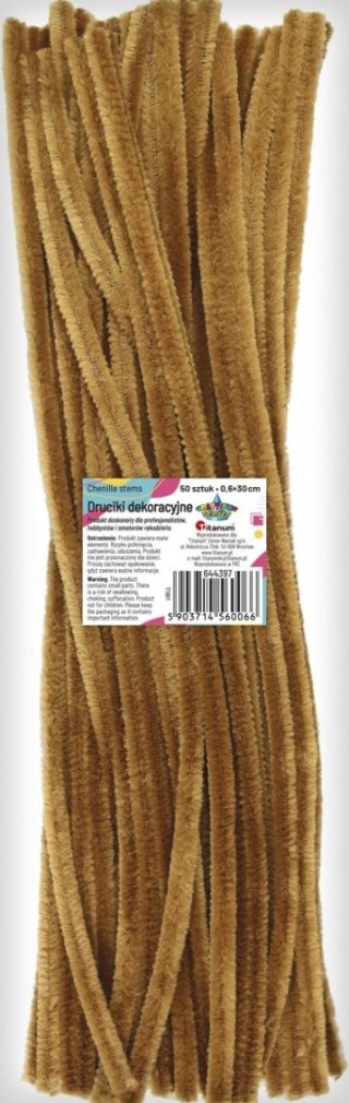 Drucik Craft-Fun Series kreatywny kolor: brązowy 300mm 50 szt Titanum (T1901)