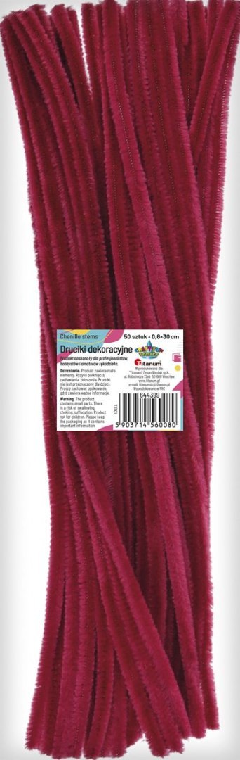 Drucik Craft-Fun Series kreatywny kolor: fuksja jasna 300mm 50 szt Titanum (T3701)