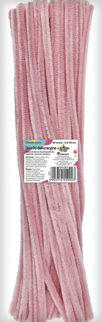 Drucik Craft-Fun Series kreatywny kolor: różowy 300mm 50 szt Titanum (T0201)