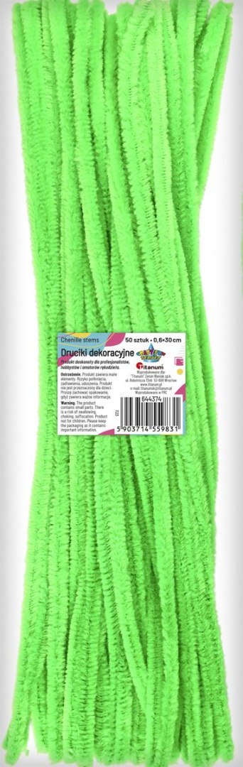 Drucik Craft-Fun Series kreatywny kolor: zielony jasny 300mm 50 szt Titanum (T09)