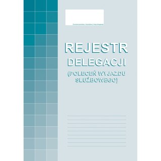 Druk offsetowy A4 rejestr delegacji A4 Michalczyk i Prokop (505-1R)