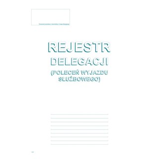 Druk offsetowy A4 rejestr delegacji A4 Michalczyk i Prokop (505-1R)