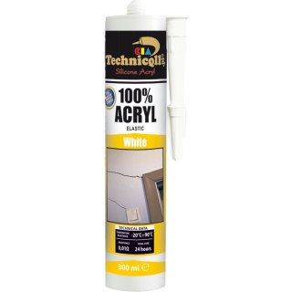 Farba akrylowa kolor: biały tytanowy 300ml Technicqll (B-112)