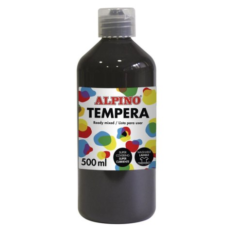 Farby plakatowe kolor: czarny 500ml 1 kolor. Alpino (000183)