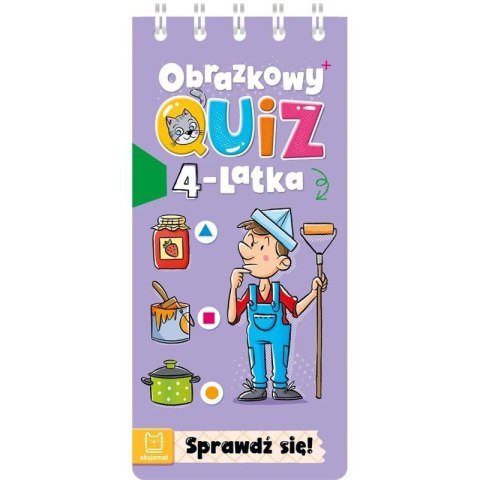 Książka dla dzieci Obrazkowy quiz 4-latka. Sprawdź się! Aksjomat