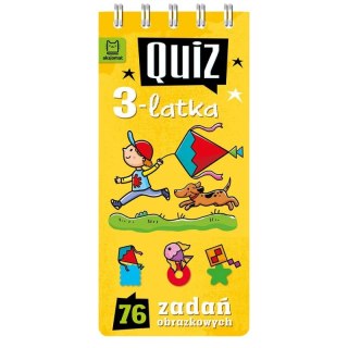 Książka dla dzieci Quiz 3-latka. 76 zadań obrazkowych Aksjomat