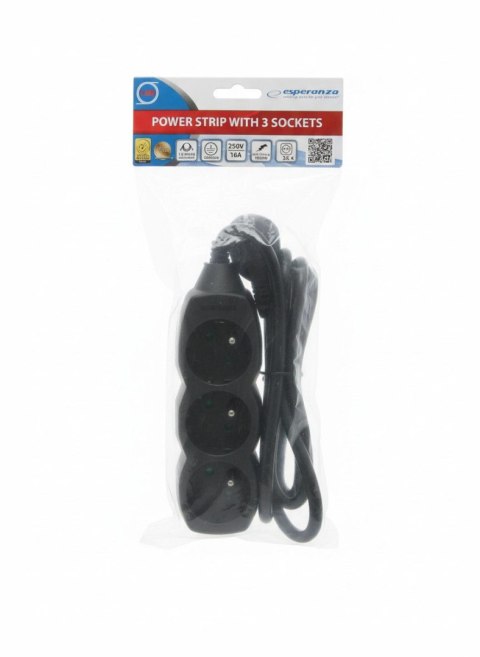 Listwa zasilająca 1,5m 3 gniazd Titanum (elk203k)