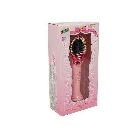 Mikrofon zabawkowy Magiczne lustro z mikrofonem różowe USB Lean (7815)