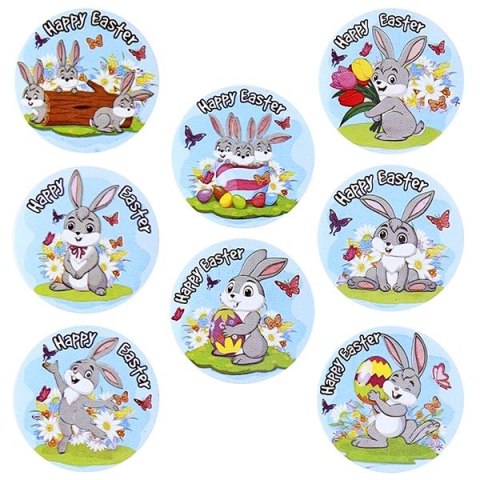 Naklejka (nalepka) Craft-Fun Series Naklejki na rolce, motywy wielkanocne Titanum (K-161)