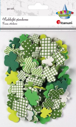 Naklejka (nalepka) Craft-Fun Series piankowa Titanum (koniczyny)