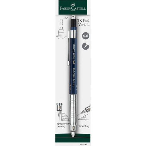 Ołówek automatyczny TK-FINE VARIO L INDYGO HB 0,5mm Faber Castell (135542 FC)