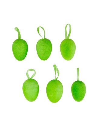 Ozdoba wielkanocna Dekoracyjne jajeczka flokowane małe (6 szt.) [mm:] 40 Arpex (VJ8402)