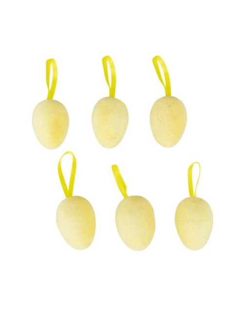 Ozdoba wielkanocna Dekoracyjne jajeczka flokowane małe (6 szt.) [mm:] 40 Arpex (VJ8402)