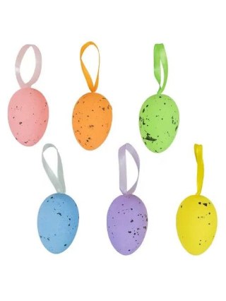 Ozdoba wielkanocna Kolorowe pisanki nakrapiane (6 szt.) Arpex (YP8884)
