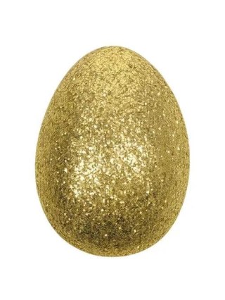 Ozdoba wielkanocna Złote jajko stojące [mm:] 140 Arpex (YP8914)