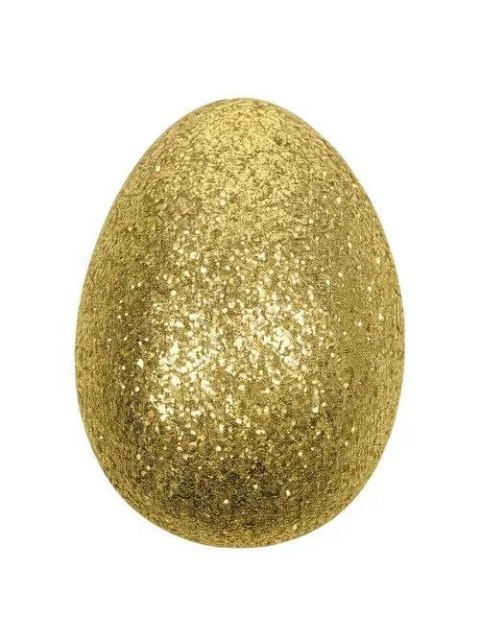 Ozdoba wielkanocna Złote jajko stojące [mm:] 140 Arpex (YP8914)